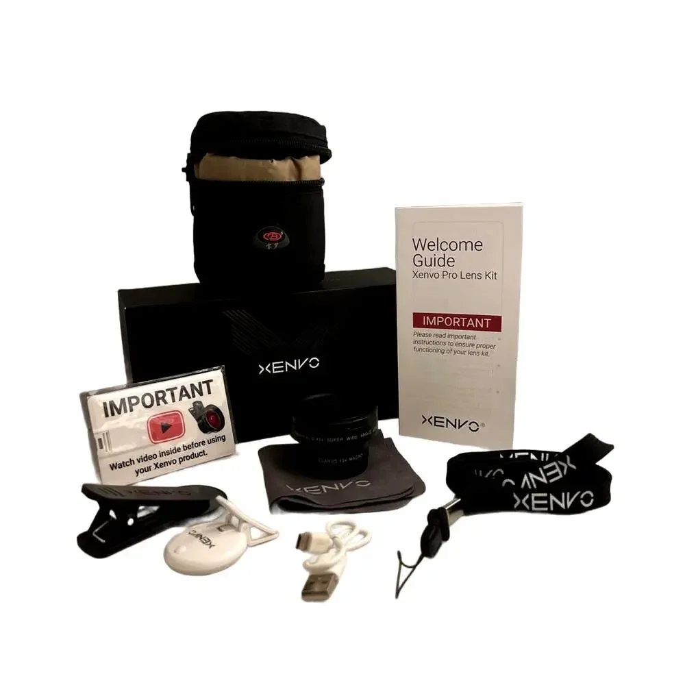 Xenvo Pro Lens Kit TruView 0.45x Wide Angle & Clarus 15x Macro Lens Travel Case